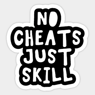 Video Game No Cheats Sticker